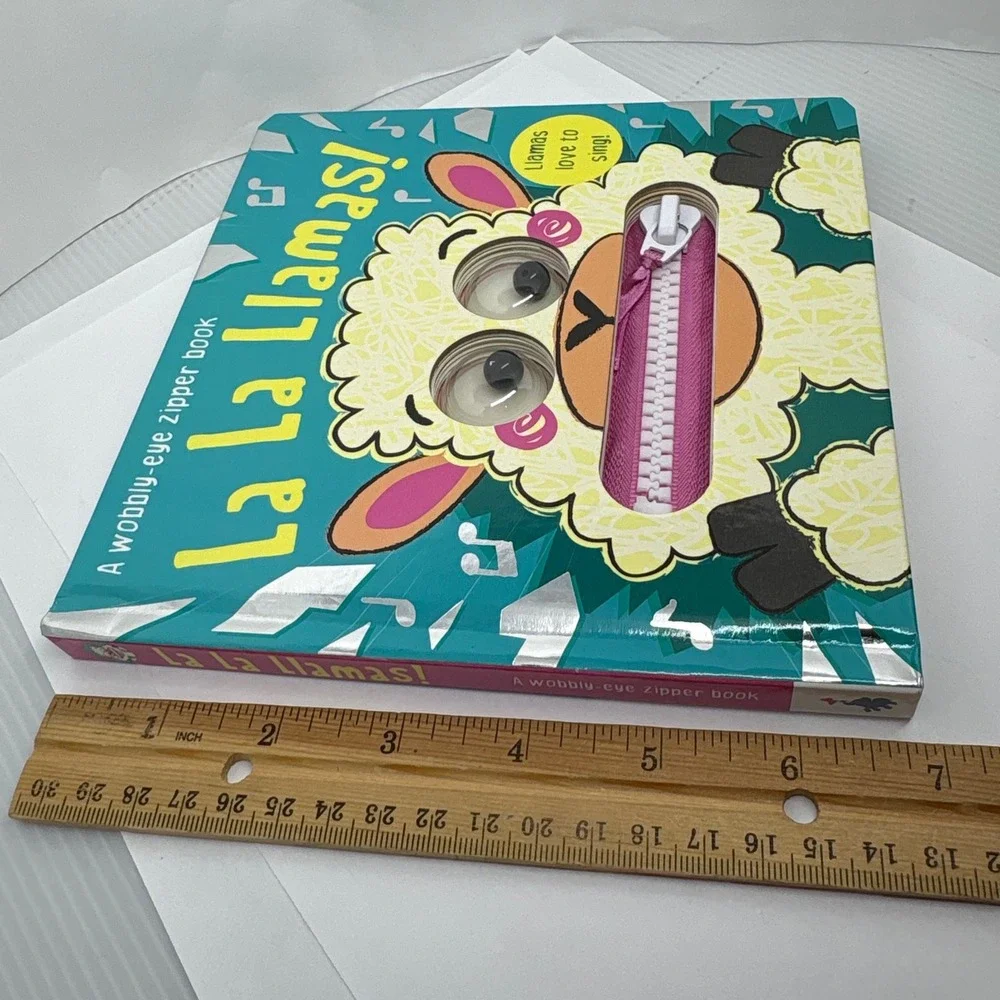 La La Llama! Wobbly Eye Zipper Board Book for‎ Toddlers and Young Children